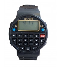 Kids Sports Watch with Calculator, Fashion Wrist Watch, Digital Watch, KK-1016, Black Color